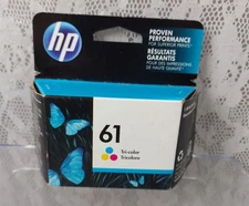 Genuine HP 61 Tri Color Ink Cartridge Printing Deskjet Envy Officejet Expired