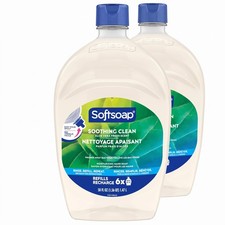 Softsoap Soothing Clean Liquid Hand Soap Refill, 50 Ounce Pack of 2