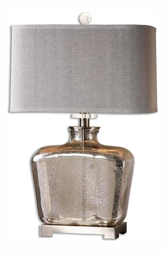 Speckled Mercury Glass Molinara 1 Light Table Lamp - Picture 1 of 1