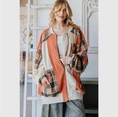Oli & Hali Oversized Full Zip Jacket Size M