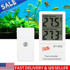 Aquarium Digital Thermometer Fish Tank Salt Water Terrarium Dual Digital Display