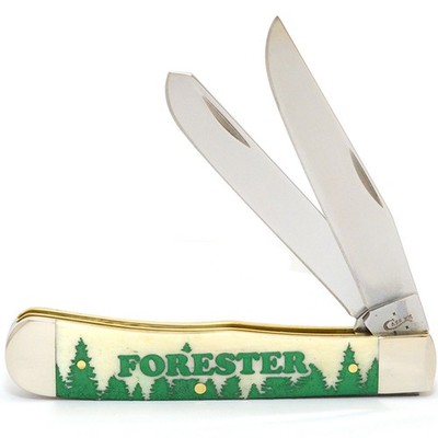 CASE XX KNIVES FORESTER NATURAL SMOOTH BONE TRAPPER 6254 SS (1067626) POCKET KNI