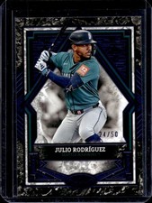 2025 Topps Tier One Julio Rodriguez 2 Blue Foil #/50 Mariners