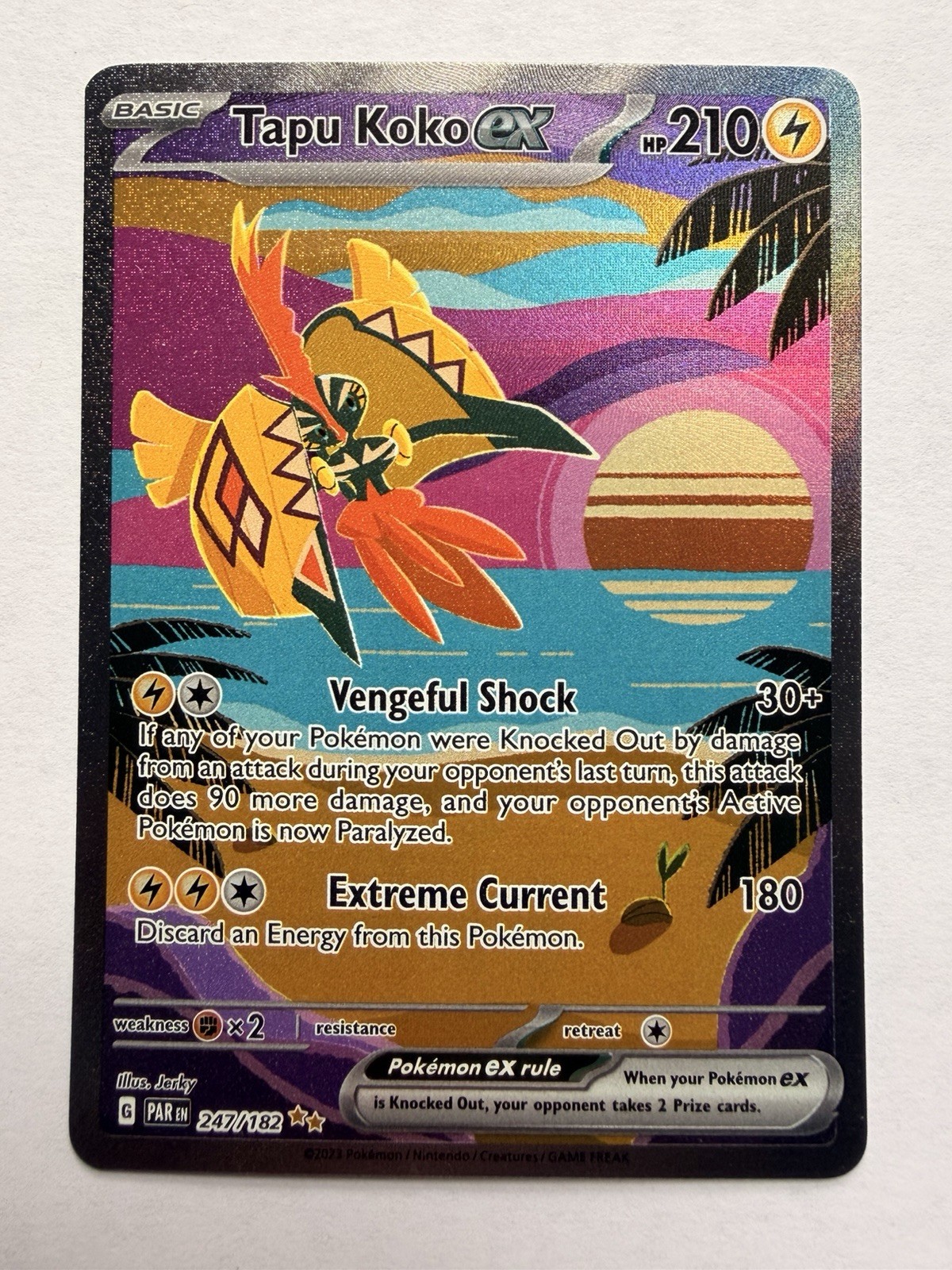 Tapu Koko Ex #247 Pokemon Paradox Rift