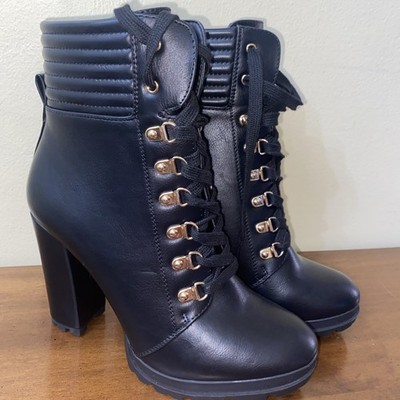 Brand New Black chunk heel ankle boots ''Shandee'' by Shoedazzle.  Size 10