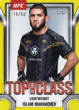 2025 Topps Chrome UFC - Top of the Class Islam Makhachev #TTC-19 Gold /50