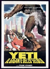 YETI IL GIGANTE DEL 20° SECOLO manifesto poster Parolini Sci-fi Fantasy C84
