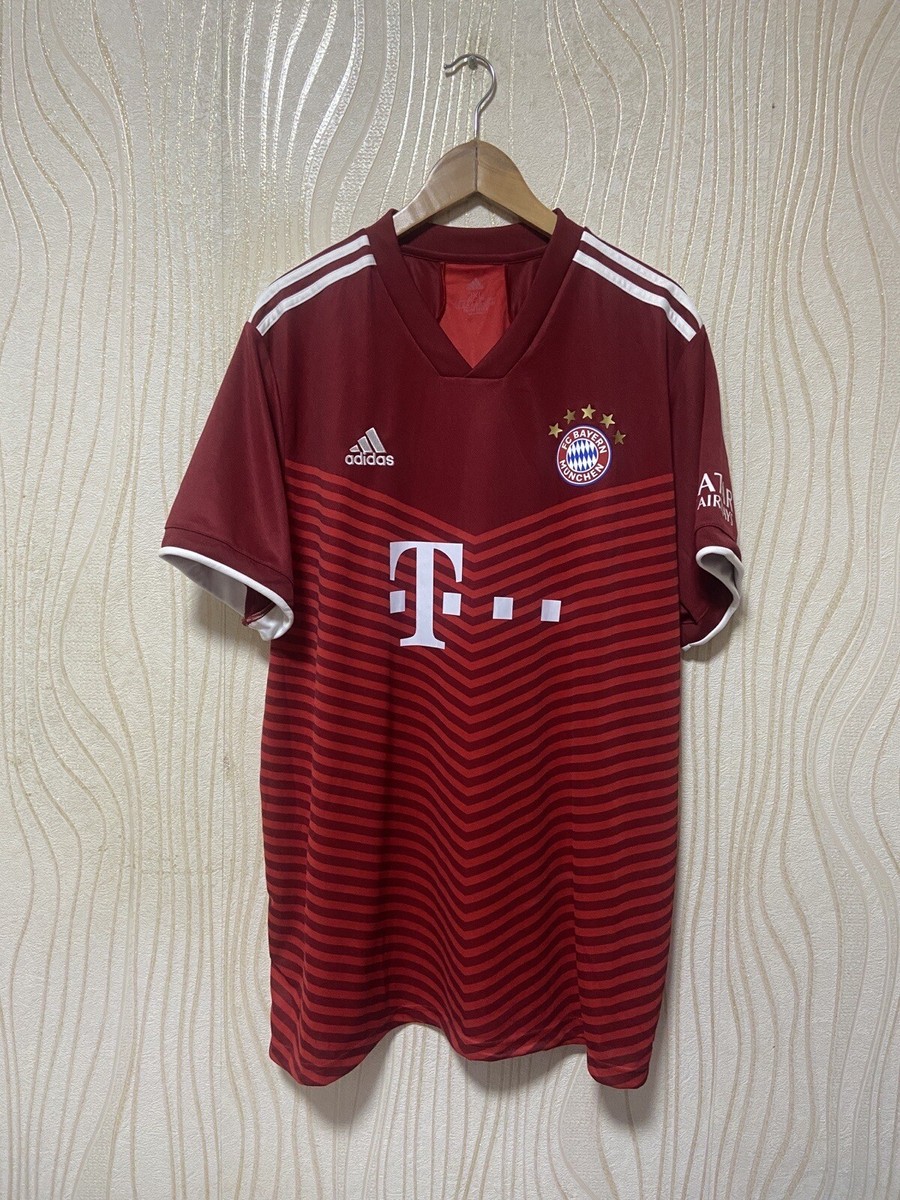 BAYERN MUNICH 2021 2022 HOME FOOTBALL SHIRT SOCCER JERSEY ADIDAS
