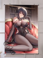 Anime Azur Lane Chen Hai HD ART Wall Scroll P...