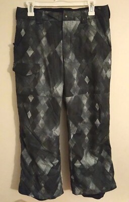 BURTON The White Collection Large 14/16 Black Gray Dry Ride