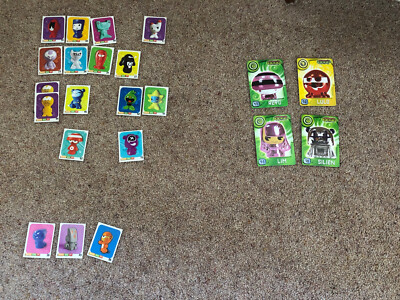 Verschiedene 22 Gogo Crazy Bones Aufkleber und Karten, inkl. Explorer Serie 3