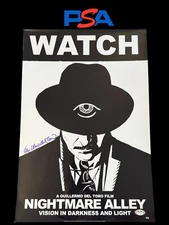 GUILLERMO DEL TORO SIGNED AUTOGRAPH NIGHTMARE ALLEY POSTER LITHOGRAPH DARKNESS