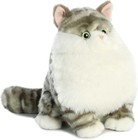 Aurora Fat Cats Dumpling Tabby Gray Cat Plush Toy Stuffed Animal 9.5” Kitten NEW