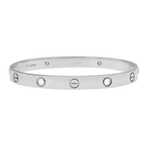 Pre-Owned Cartier Meplat Bracelet White Gold | eBay display picture 1