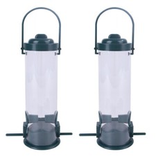 2PCS Tree Hanging Bird Feeder Window Bird Feeder Birds Food Container Pigeon