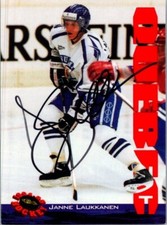 1994 -Janne Laukkanen- Classic Autograph/Signed/Auto Hockey Card #102 Penguins