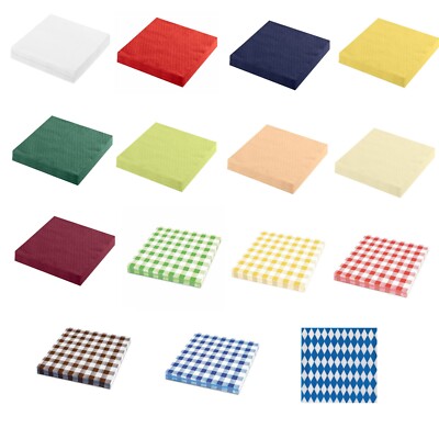 Einweg Servietten Prägeservietten 1-lagig 33 x 33 cm Party Lieferdienst Far