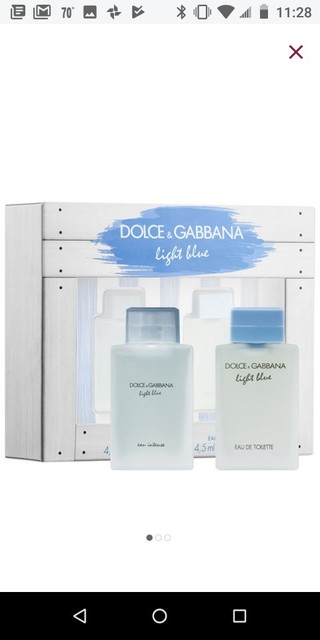 dolce&gabbana light blue mini duo set