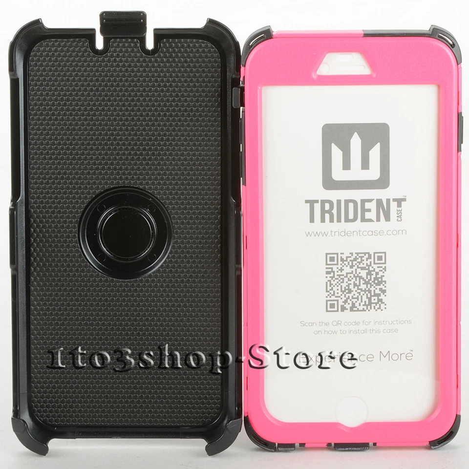 Funda Trident Kraken AMS iPhone 6 Plus y iPhone 6s Plus con funda clip para cinturón rosa Foto 3 de 4