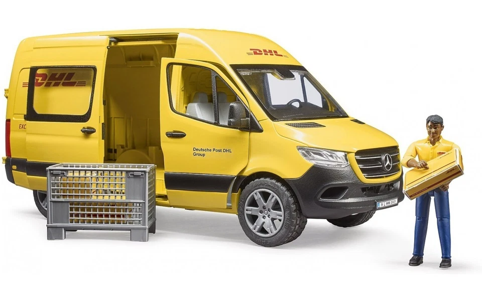MB Sprinter Courier DHL Entrega con un conductor Bruder Coche de Juguete Modelo 1/16 1:16 Foto 3 de 4