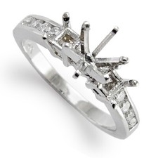 Diamond Engagement Ring Setting in Platinum R1884