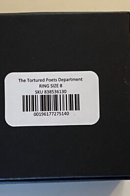 SIZE 8- Taylor Swift - The Tortured Poets Department Ring
