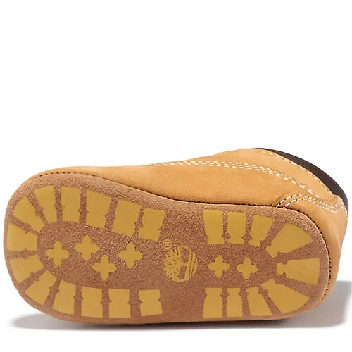 Timberland Recién Nacido Infante Fondo Suave Trigo Niño Zapatos Cuna Botines Gorra Conjunto Foto 4 de 4