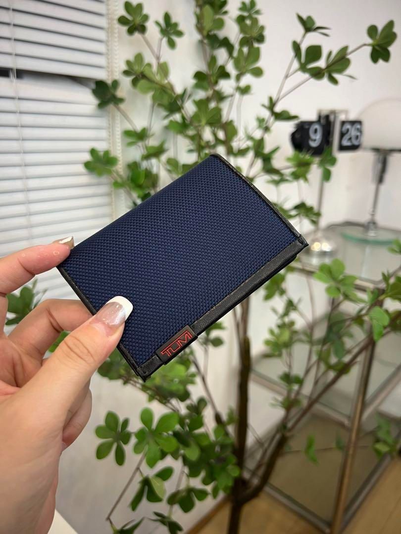 TUMI Bi-fold Wallet Long Wallet Card Case Nylon Leather 3 TUMI Bi-fold Wallet Long Wallet Card Case Nylon Leather 3