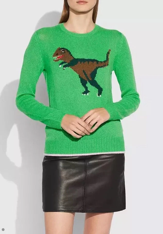 Suéter Coach 1941 Rexy Intarsia Cuello Redondo Cachemira S Foto 3 de 4