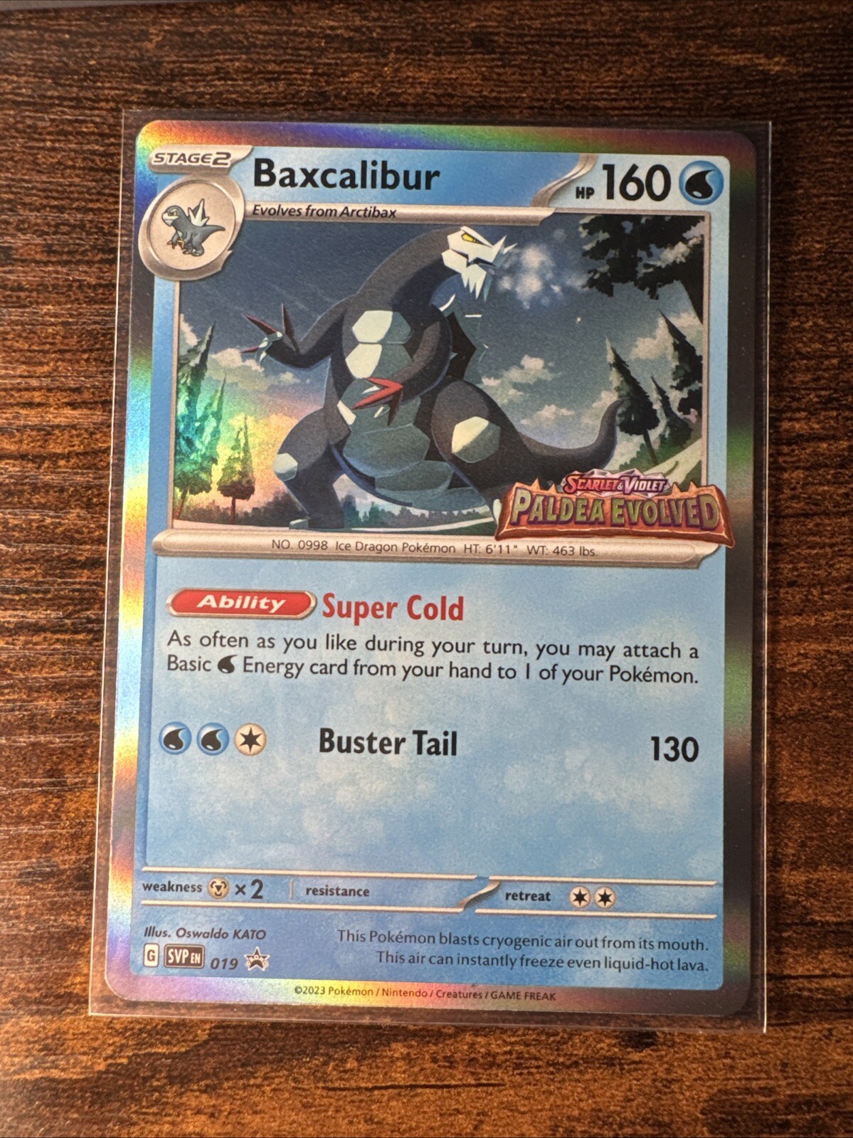 Baxcalibur - 019 (Prerelease) 019 Sv: Scarlet & Violet Promo Cards Holo