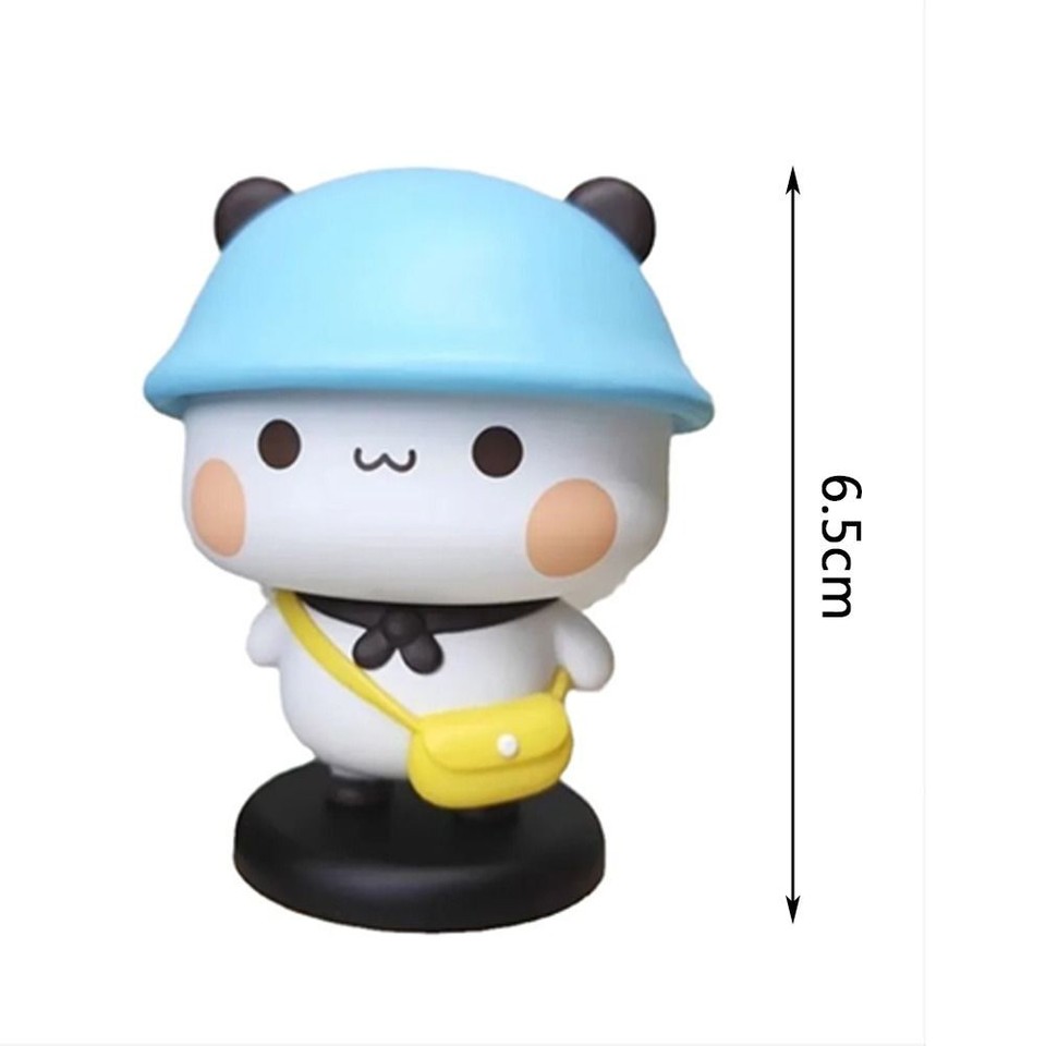 PVC Bubu Dudu Animal Toy Cartoon Car Panda Model Car Interior