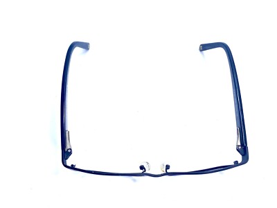 Anne Klein Black Rectangular Eyeglasses Horn Temples AK9126