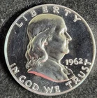 1962 Franklin Half Dollar PR Proof 90% Silver Coin US Mint