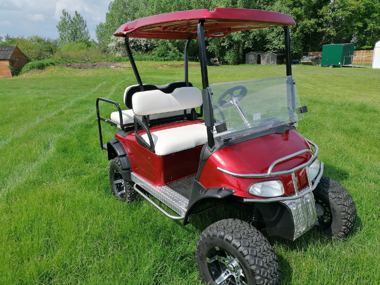 EZGO lifted electric golf buggy eBay
