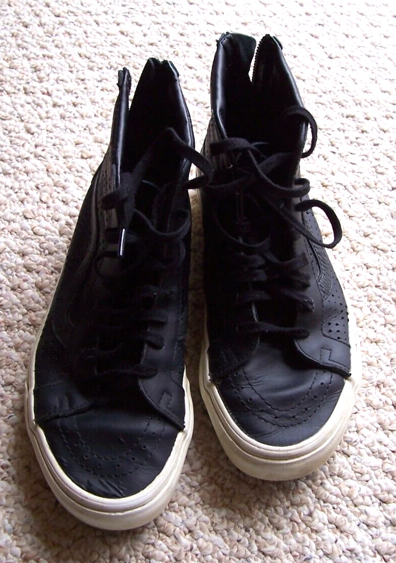 Scarpe da skateboard Vans alte nere numero 721277 uomo 8 5 donna 10