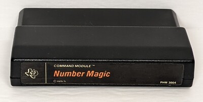 Number Magic (TI-99/4A Computer) PHM 3004 Cartridge Tested Working