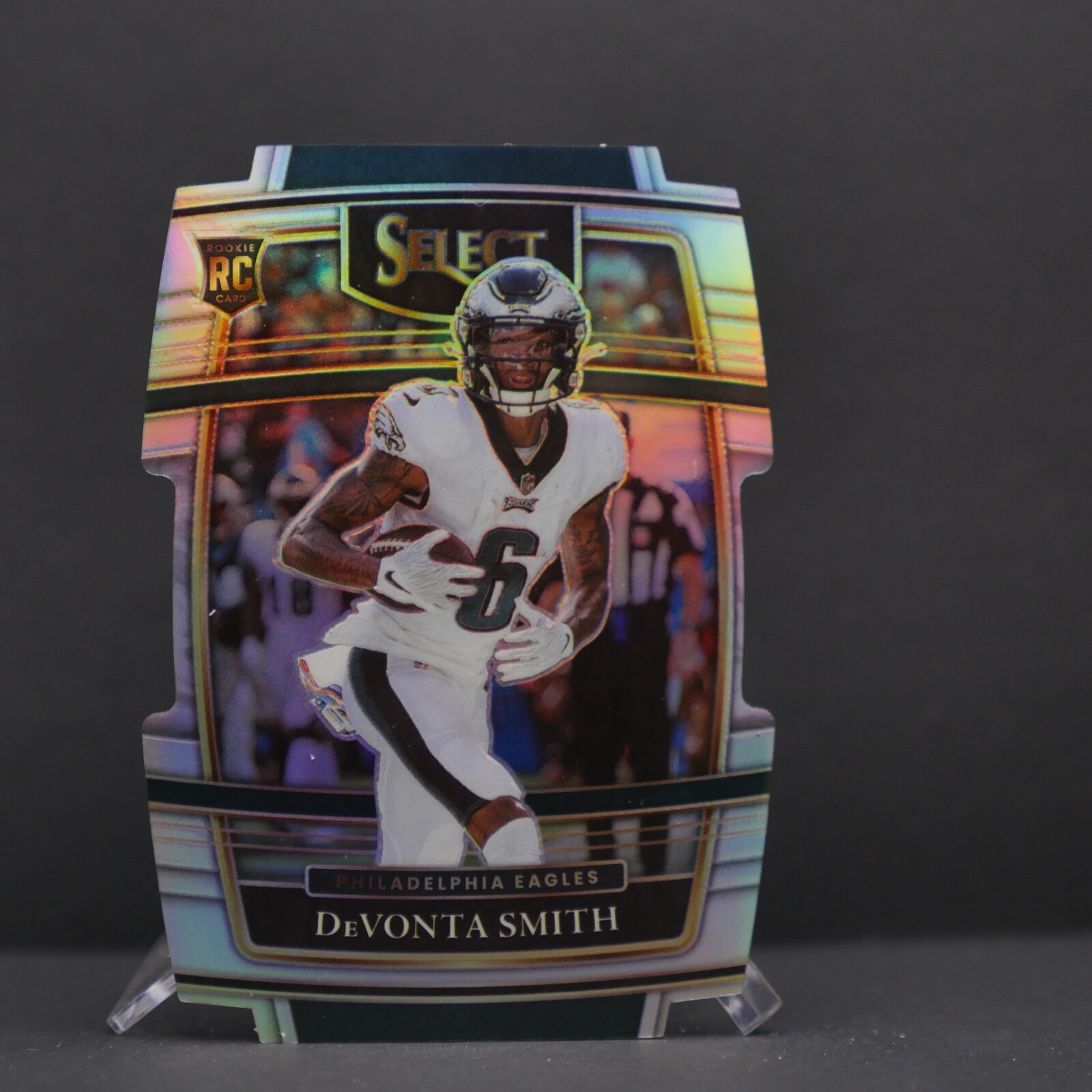 2021 Panini Select NFL DEVONTA SMITH RC Concourse Silver Die-Cut #49 Eagles