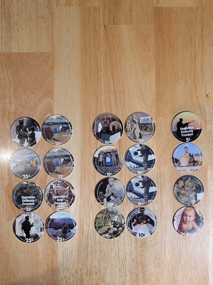 AAFES Coin Pogs 20 Count | eBay