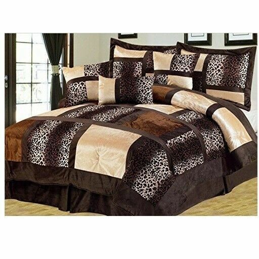 Safari Queen Comforter Set Animal Print, Animal Print Comforter Sets For King Size Bed