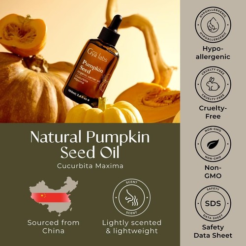 Organic Pumpkin Seed Oil for Hair - Pumpkin Seed Oil Cold Pressed for Skin - Picture 6 of 6