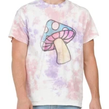 Junk Food Tie Dye Mushroom Tee  Men's size S
