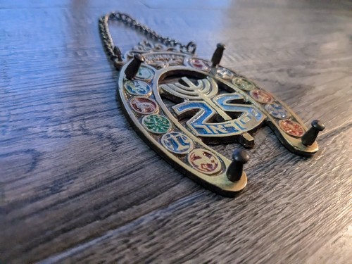 12 Tribes of Israel Jerusalem Brass Key Holder Hanger - Picture 2 of 5