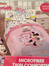Minnie Mouse Microfiber Twin Microfiber Comforter Sheets Not Included 