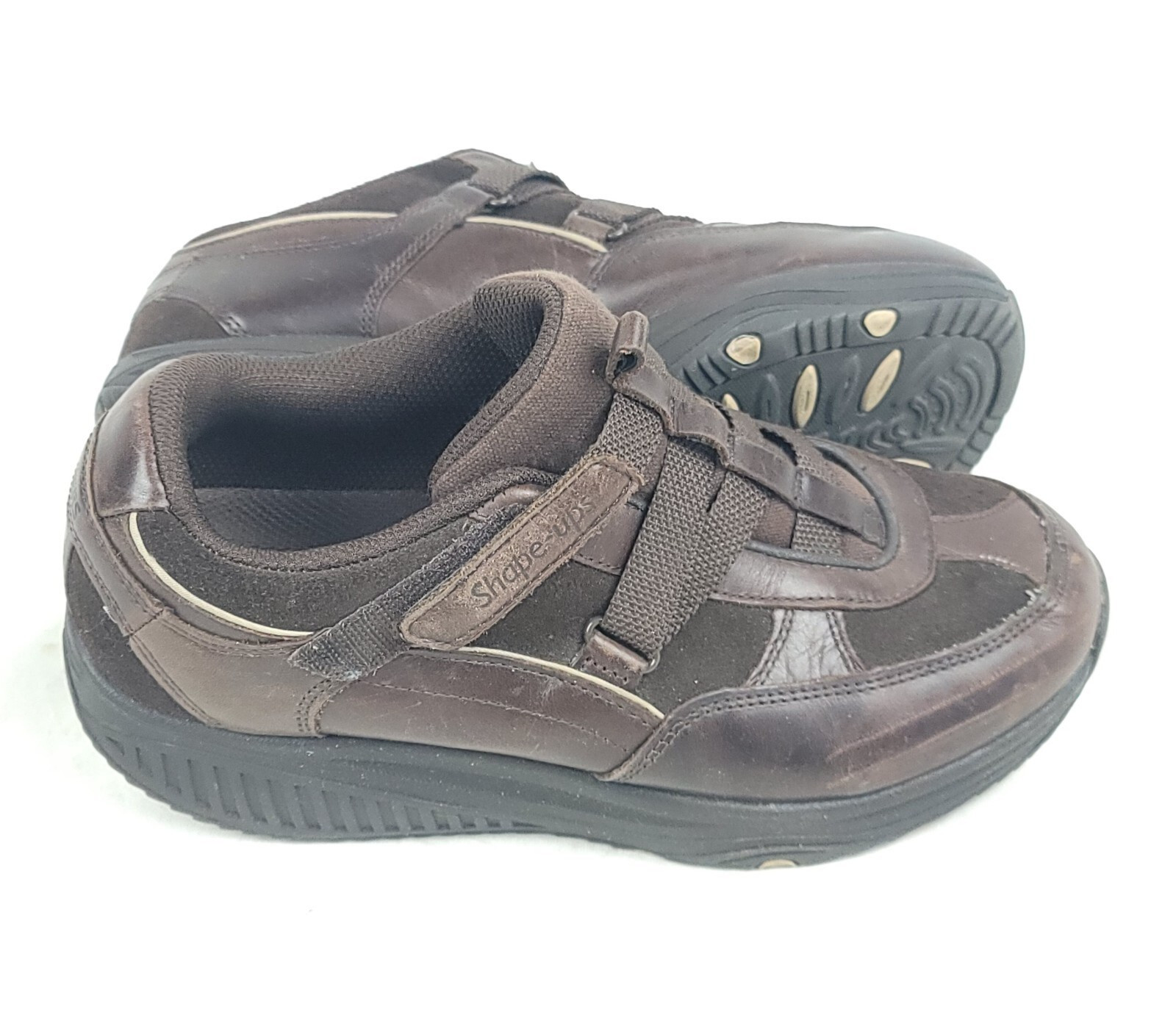Skechers Shape-Ups Sz Womens 24864 Hydro Brown Z-Strap Rocker