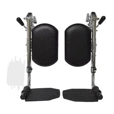 Alco 83223 Elevating Leg Rest,Black Calf Pad