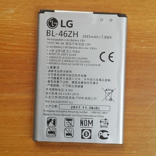 LG K7 K8 Tribute 5 Original Battery BL-46ZH 2045mAh Good Quality - Local Seller - Picture 8 of 12