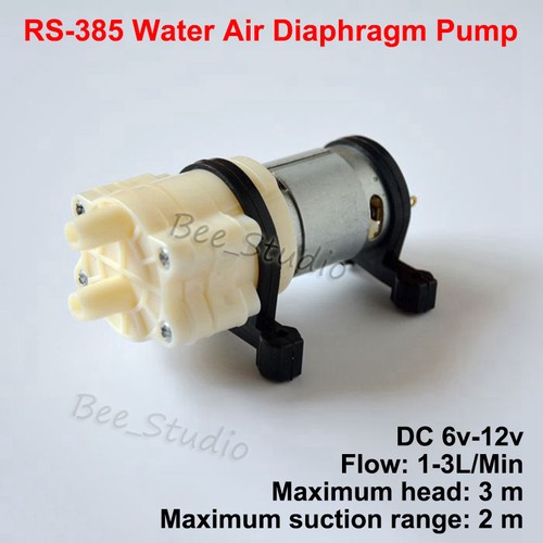 DC 6V12V R385 Mini Water Air Pump Diaphragm Suction Pump DIY Aquarium