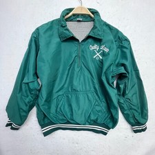 Vintage Russell Authentic Windbreaker Jacket Mens XL Long Sleeve Collar 1/4 Zip