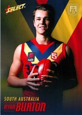 2015 Hawthorn Hawks AFL Select Future Force Rookie Card - Ryan Burton
