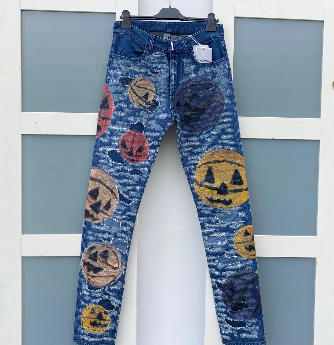 UltraRare & Great Givenchy SS22 Destroyed Pumpkin Jeans Size